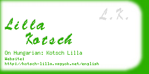 lilla kotsch business card